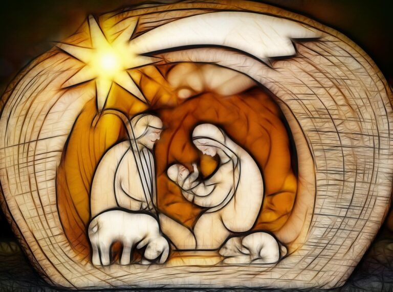 family, nativity scene, crib, christmas, symbol, church, holy family, maria, josef, jesus, infant, decoration