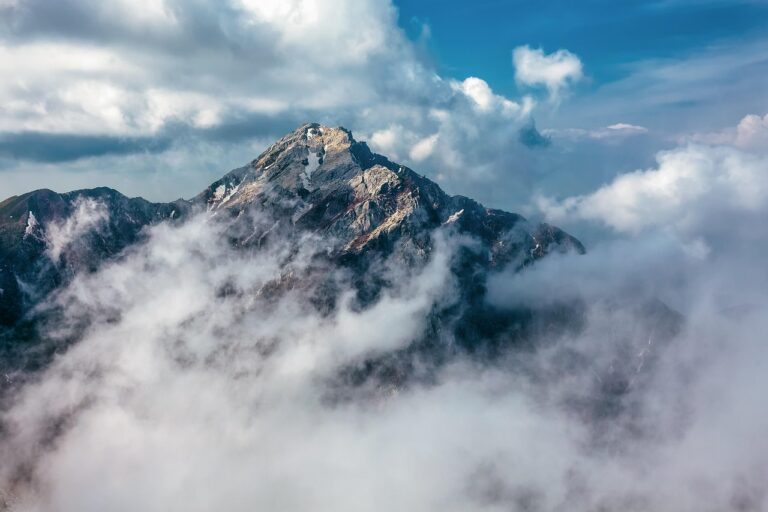 mountain, summit, clouds, peak, landscape, nature, scenery, scenic, mount kaikoma, southern alps national park, japan, mountain, mountain, mountain, mountain, mountain, japan, japan